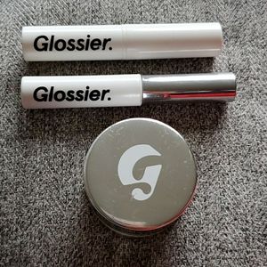 Glossier bundle (boy brow, lipstick, concealer)